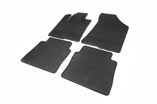 Rubber mats (4 pieces, Polytep) for Hyundai Santa Fe 2 2006-2012 - Reelken Auto