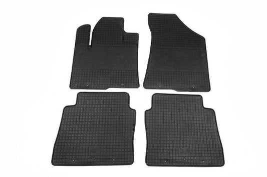 Rubber mats (4 pieces, Polytep) for Hyundai Santa Fe 2 2006-2012 - Reelken Auto