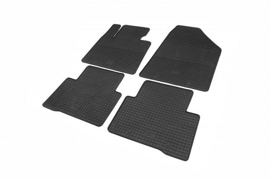 Rubber mats (4 pieces, Polytep) for Hyundai Santa Fe 3 2012-2018 - Reelken Auto