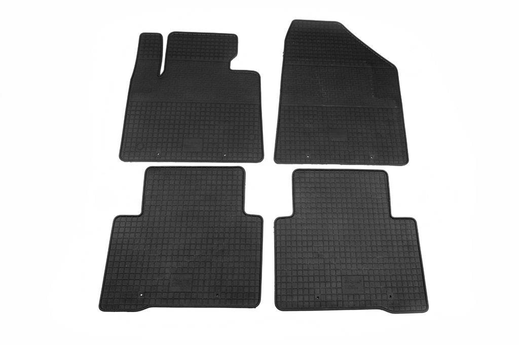 Rubber mats (4 pieces, Polytep) for Hyundai Santa Fe 3 2012-2018 - Reelken Auto