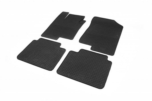 Rubber mats (4 pieces, Polytep) for Hyundai Sonata YF 2010-2014 - Reelken Auto