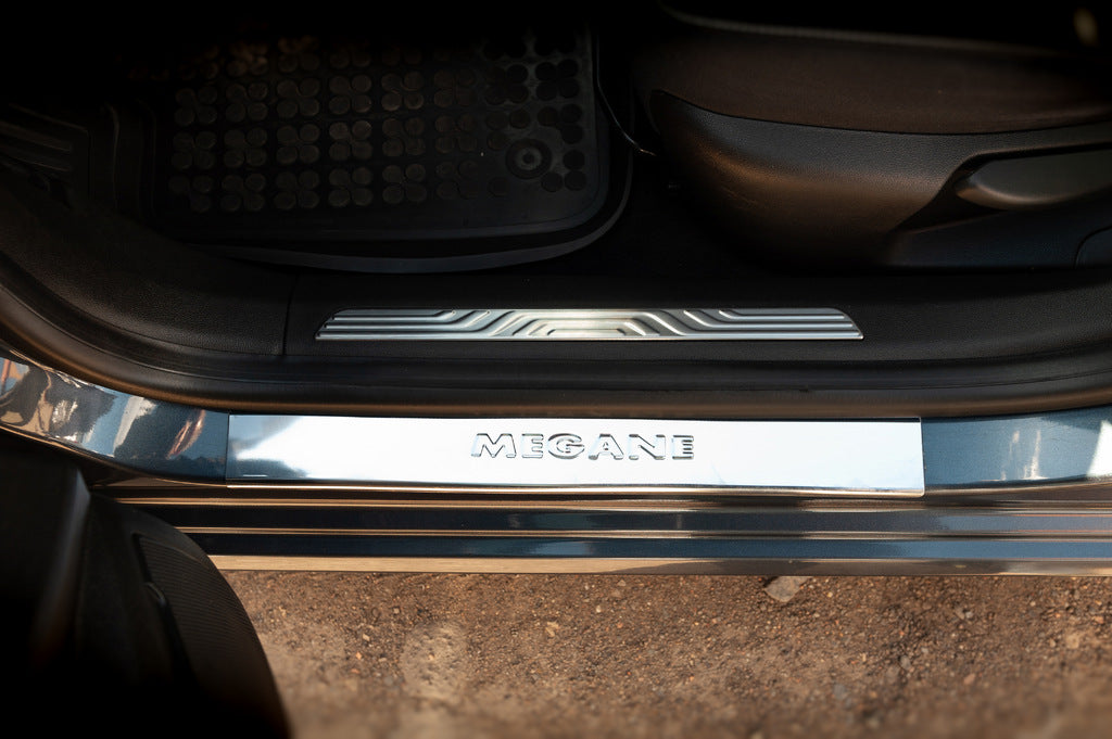 Interior door sill protectors OmsaLine (2 pcs, stainless steel) for Renault Megane IV 2016-2025 - image 3