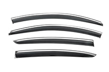 Window Deflectors with Chrome Trim Niken Luxury (SD, 4 pcs) for Renault Megane IV 2016-2025 - image 1