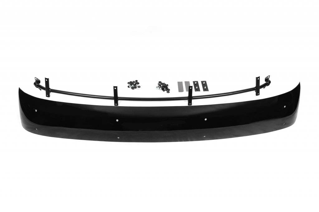 Windshield visor V2 (black gloss, 5mm) for Iveco Daily 1999-2006 - Reelken Auto