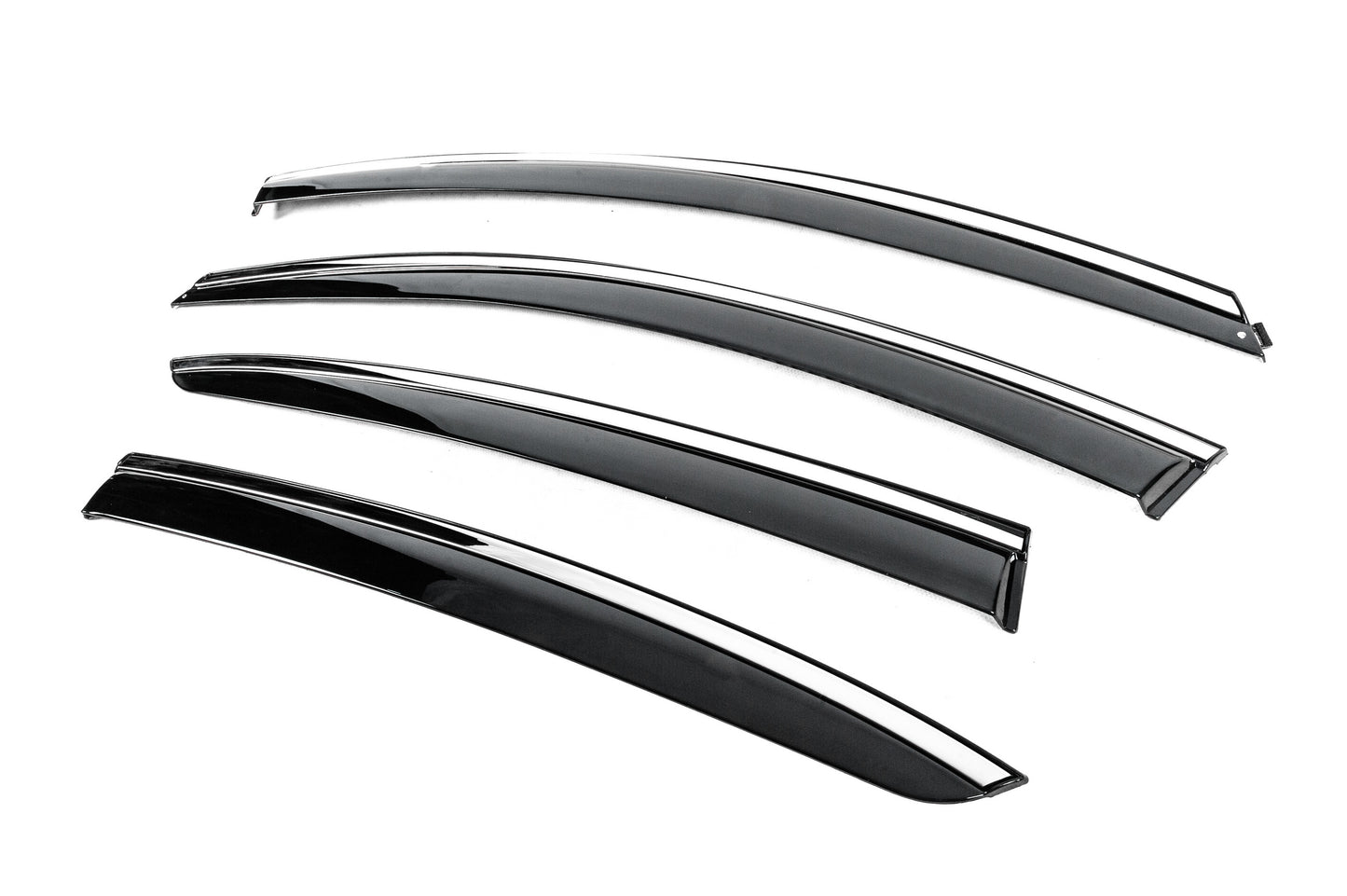 Window Deflectors with Chrome Trim Niken Luxury (SD, 4 pcs) for Renault Megane IV 2016-2025 - image 2