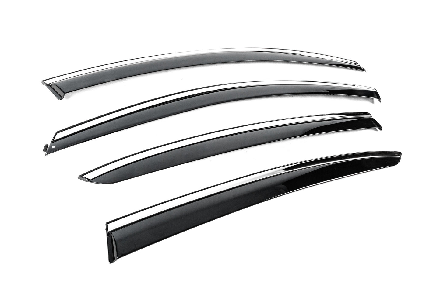 Window Deflectors with Chrome Trim Niken Luxury (SD, 4 pcs) for Renault Megane IV 2016-2025 - image 3