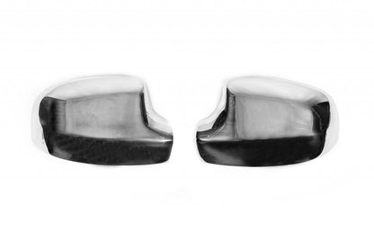 Mirror covers (upper part, 2 pcs, stainless steel) for Lada Largus - image 4