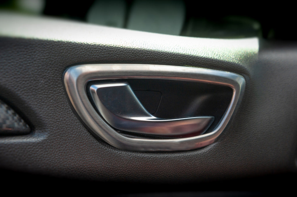 Interior door handle trim covers (4 pcs, stainless steel) for Renault Megane IV 2016-2025 - image 1