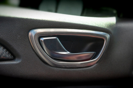 Interior door handle trim covers (4 pcs, stainless steel) for Renault Megane IV 2016-2025 - image 1