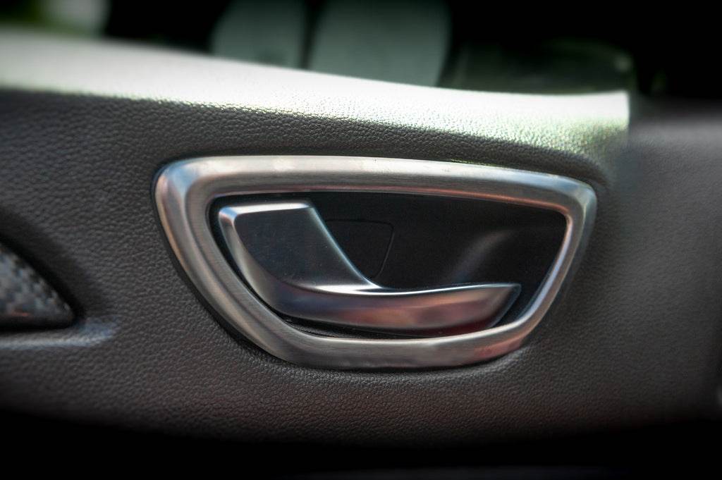 Covers around the handles in the cabin (4 pcs., stainless steel) for Renault Megane IV 2016-2025 - Reelken Auto