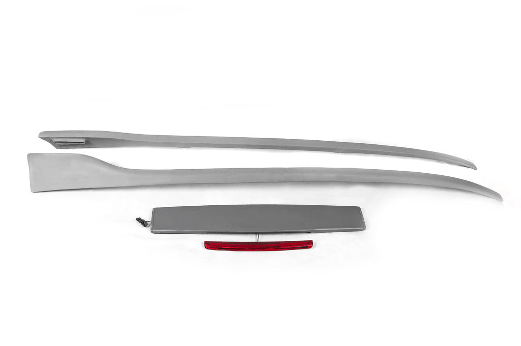 Roof rails with spoiler HRV-type (primed for painting) for Fiat Doblo I 2005-2010 - image 2
