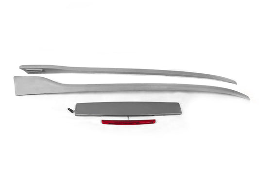 Roof rails with spoiler HRV-type (primed for painting) for Fiat Doblo I 2001-2005 - image 2