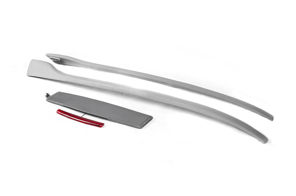 Roof rails with spoiler HRV-type (primed for painting) for Fiat Doblo I 2005-2010 - image 1