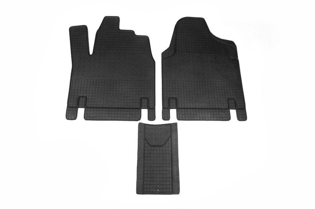 Rubber mats (3 piece, Polytep) for Peugeot Expert 1995-2007 - Reelken Auto