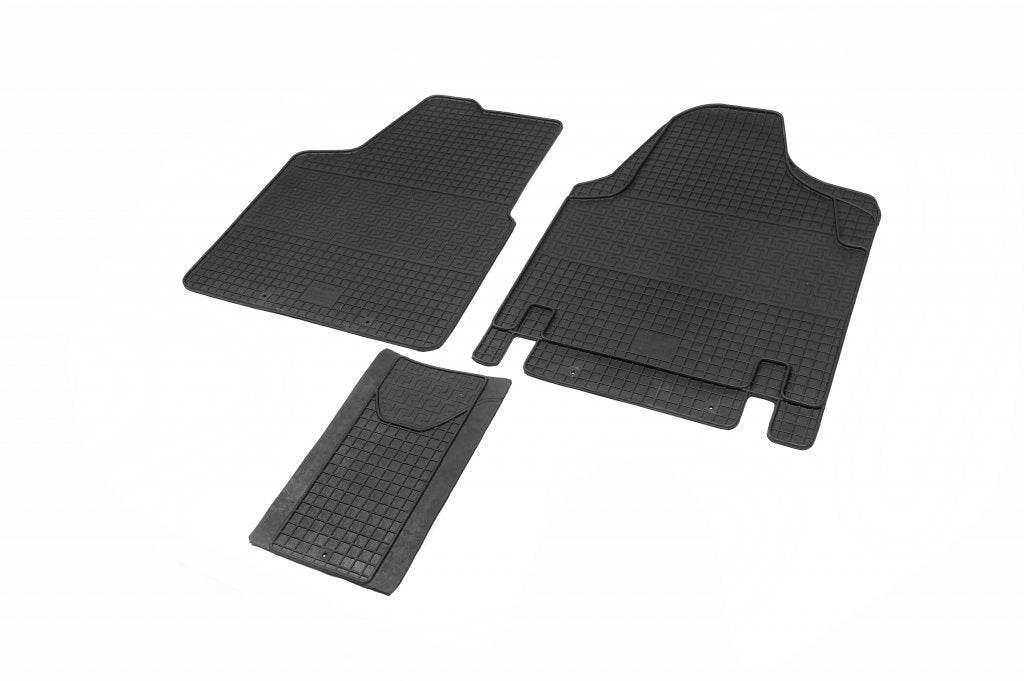 Rubber mats (3 piece, Polytep) for Fiat Scudo 2007-2015 - Reelken Auto