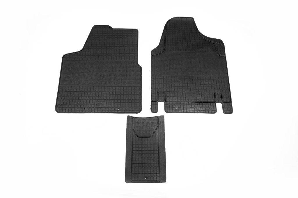 Rubber mats (3 piece, Polytep) for Peugeot Expert 2007-2016 - Reelken Auto