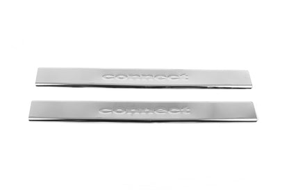 Door Sill Protectors Carmos V2 (2 pcs, Stainless Steel) for Ford Connect 2006-2009 - image 1