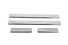 Stainless Steel Door Sill Protectors Carmos V2 (4 pcs) for Dacia Duster 2008-2018 - image 1