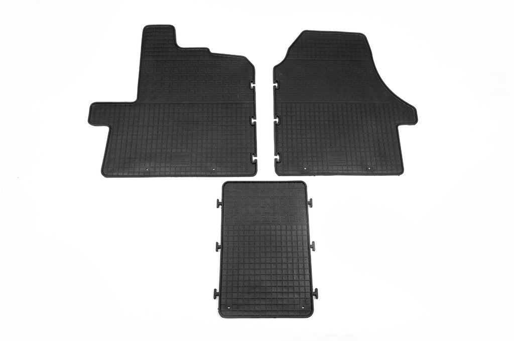 Rubber Floor Mats (3 pcs, Polytep) for Opel Movano 2021- - image 1
