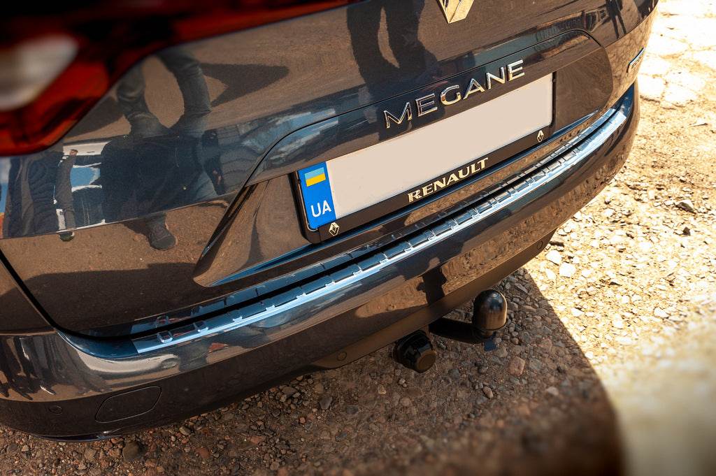 Rear bumper trim Carmos (SW, stainless) for Renault Megane IV 2016-2025 - Reelken Auto
