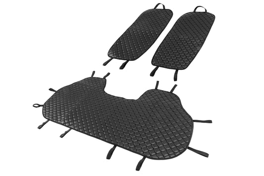 Rear Seat Covers ECO (Set, Black with Black Stitching) - image 2