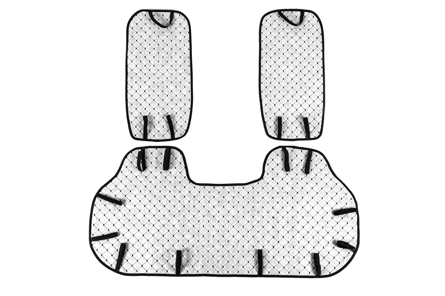 Rear Seat Covers ECO (Set, Black with Black Stitching) - image 8