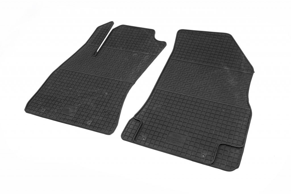 Rubber Floor Mats (2 pcs, Polytep) for Fiat Doblo II 2010-2022 - image 1
