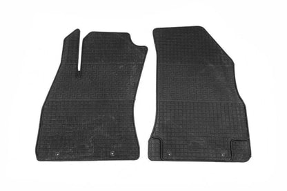 Rubber mats (2 pieces, Polytep) for Fiat Doblo II 2010-2022 - Reelken Auto