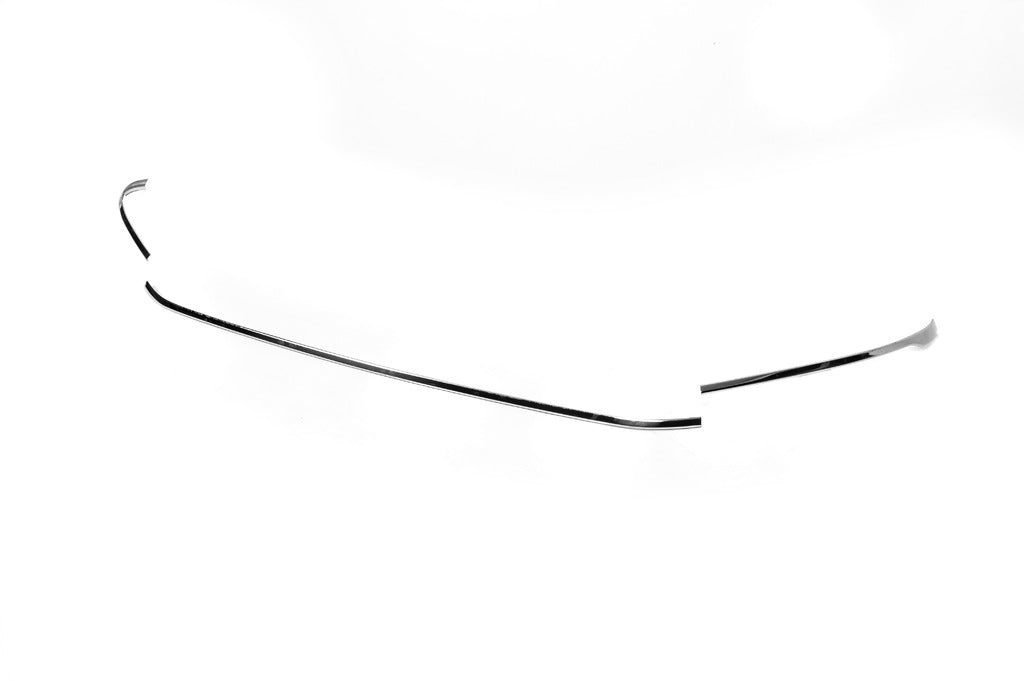 Lining on the front bumper (2015-2018, 3 PCs, stainless steel) for Volkswagen Passat B8 2015-2023 - image 10