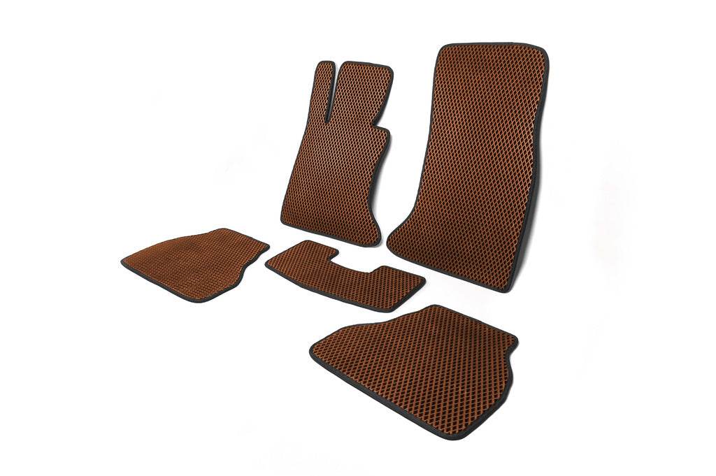EVA mats (brown) for BMW 5 series E-60/61 2003-2010 - Reelken Auto