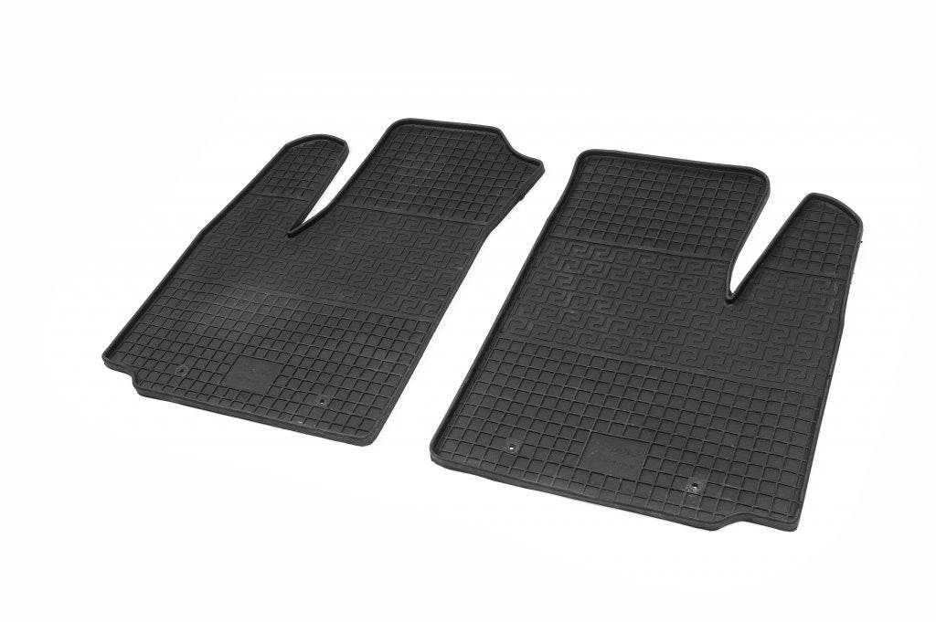 Rubber mats (2 pieces, Polytep) for Fiat Doblo I 2001-2005 - Reelken Auto