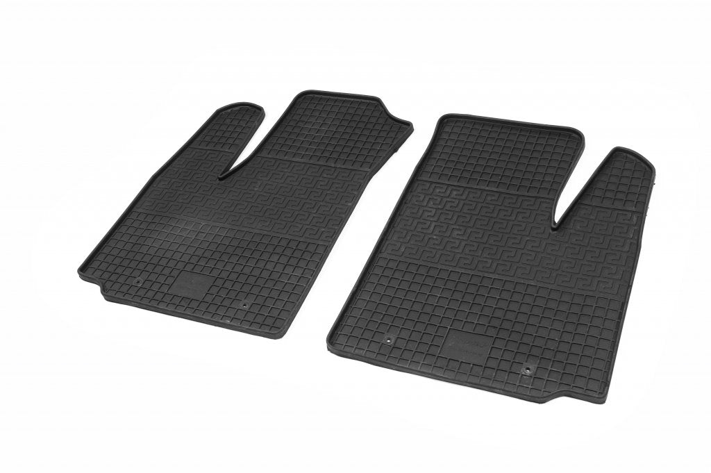 Rubber Floor Mats (2 pcs, Polytep) for Fiat Doblo I 2005-2010 - image 1