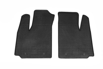 Rubber mats (2 pieces, Polytep) for Fiat Doblo I 2005-2010 - Reelken Auto