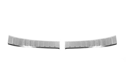 Stainless Steel Rear Bumper Protector Carmos for Toyota Rav 4 2019- - image 1