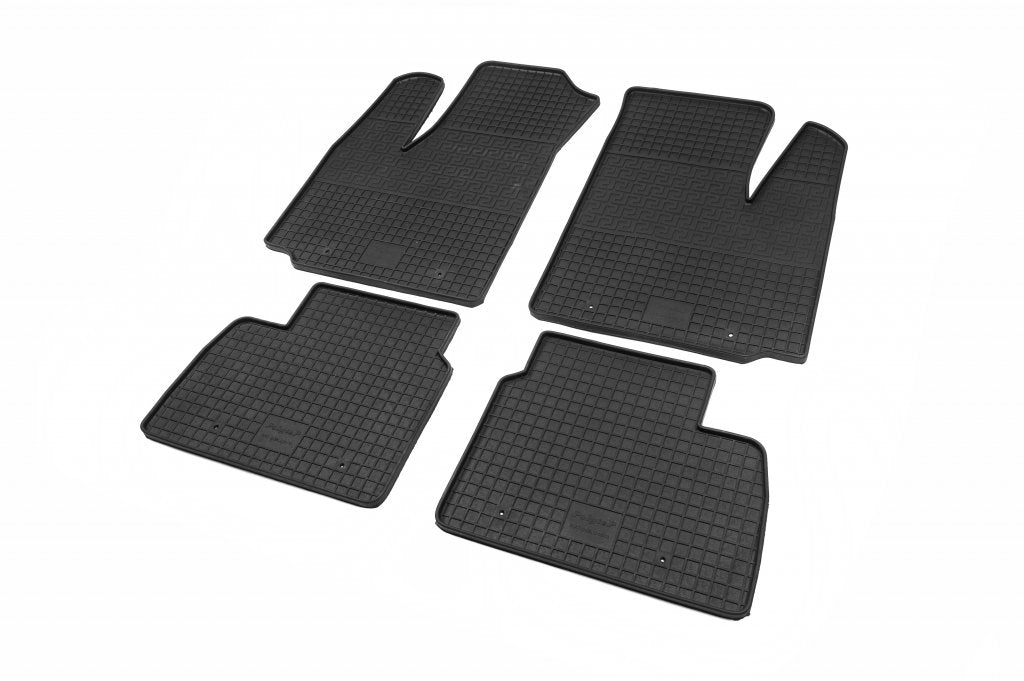 Rubber Floor Mats (4 pcs, Polytep) for Fiat Doblo I 2005-2010 - image 1