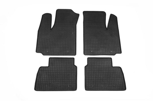 Rubber mats (4 pieces, Polytep) for Fiat Doblo I 2005-2010 - Reelken Auto