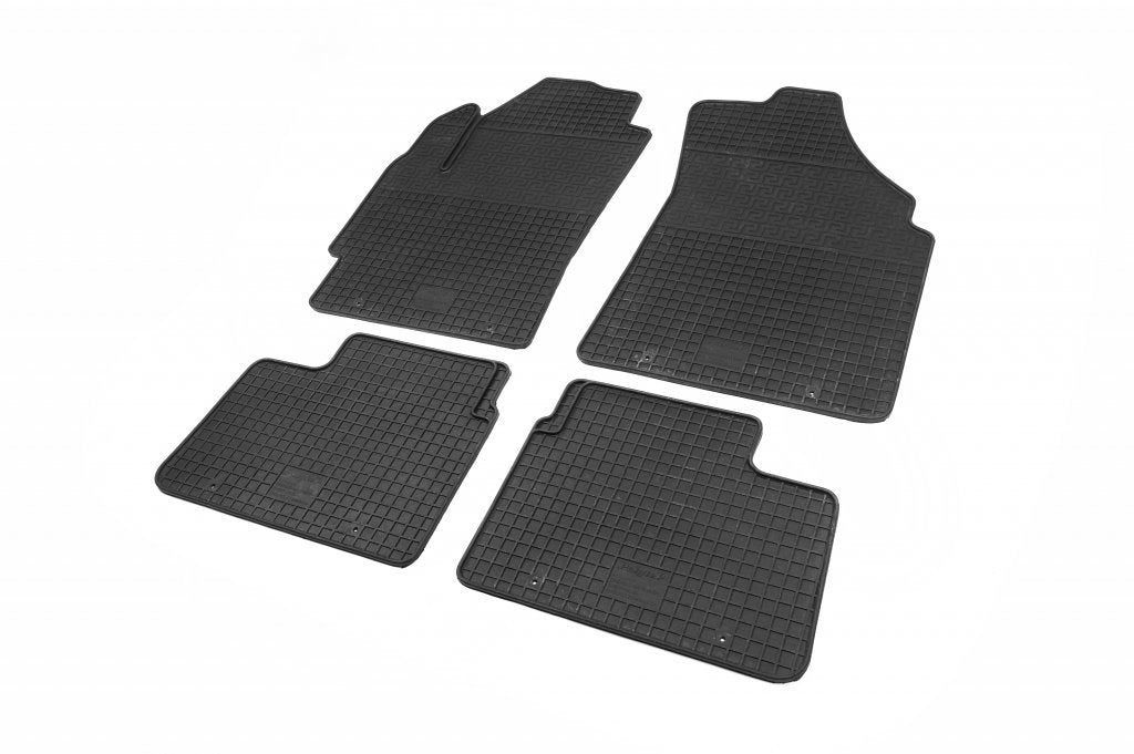 Rubber Floor Mats (4 pcs, Polytep) for Chevrolet Spark 2009-2015 - image 1