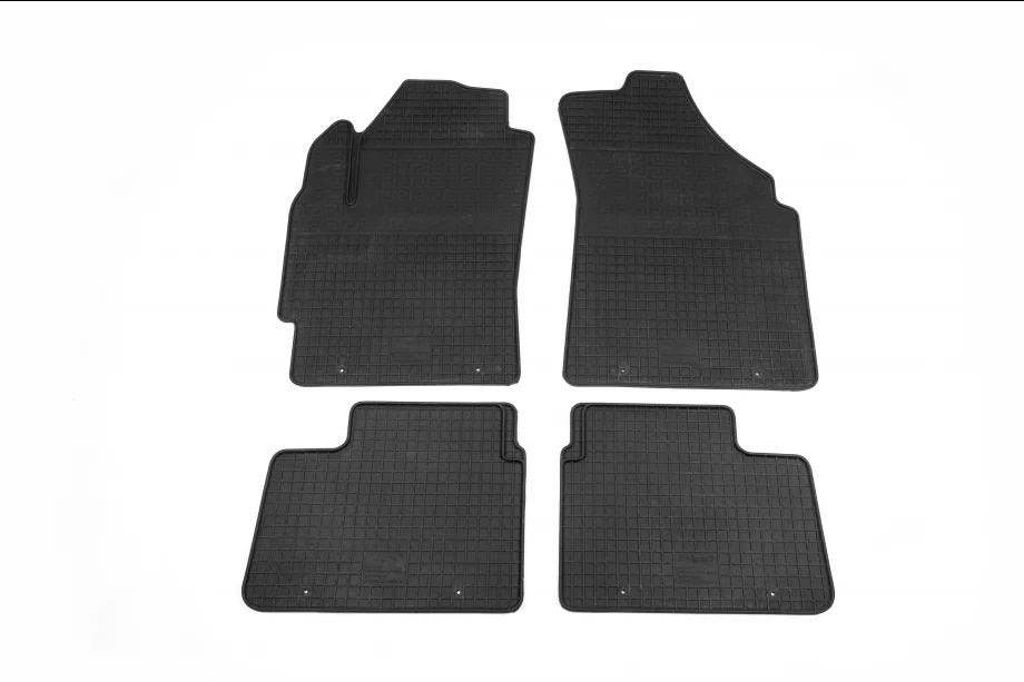 Rubber Floor Mats (4 pcs, Polytep) for Daewoo Matiz 1998-2008 - image 1