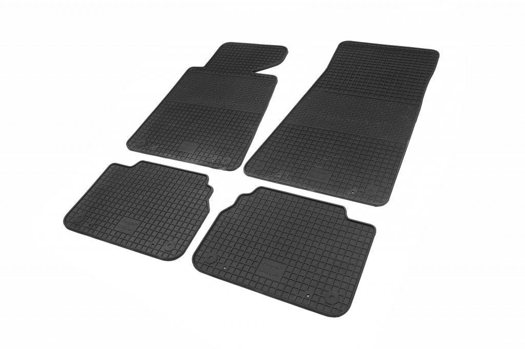 Rubber mats (4 pcs, Polytep) for BMW 5 series E-34 1988-1995 - Reelken Auto