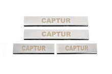 Carmos Door Sill Protectors (4 pcs, Stainless Steel) for Renault Captur 2013-2019 - image 1