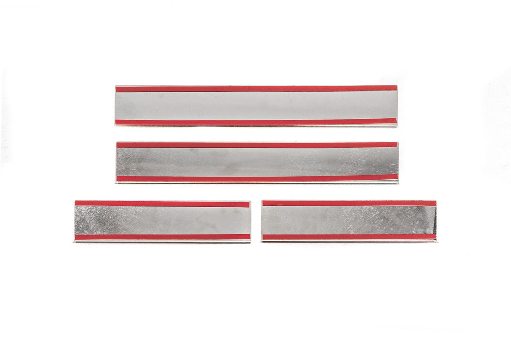 Carmos Door Sill Protectors (4 pcs, Stainless Steel) for Renault Captur 2013-2019 - image 3