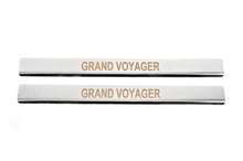 Carmos Door Sill Protectors (2 pcs, Stainless Steel) for Chrysler Voyager 2008-2016 - image 1