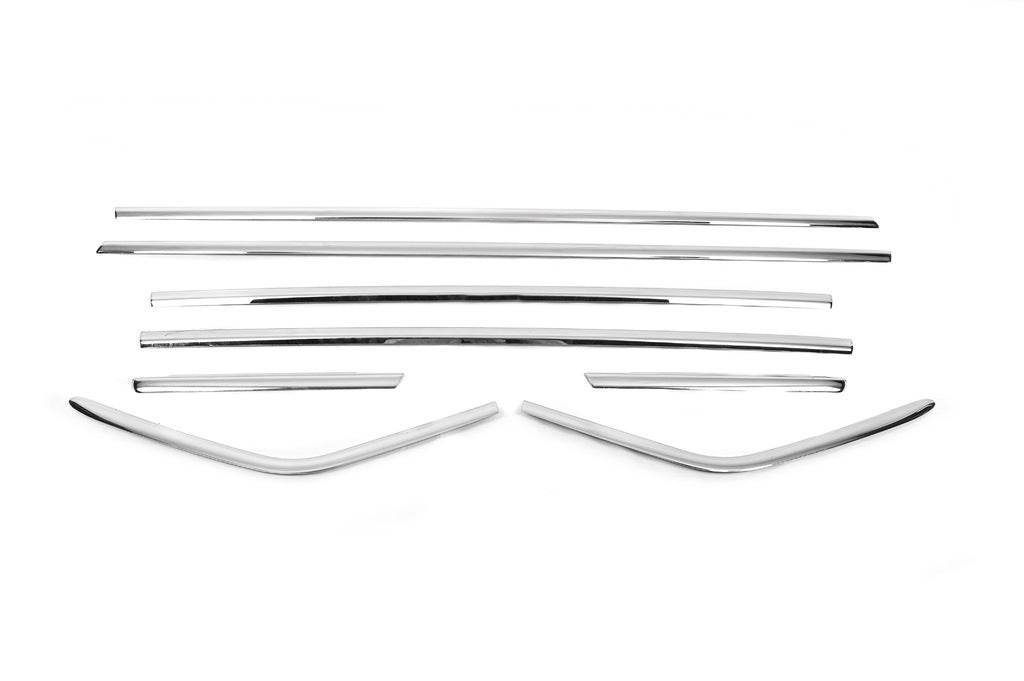 Glass edging (8 pcs, stainless steel) for Ford C-Max/Grand C-Max 2010-2019 - Reelken Auto