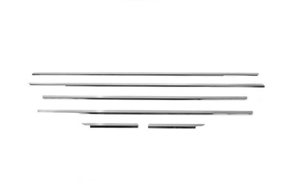 Lower glass moldings (stainless) for Audi A3 2003-2012 - Reelken Auto
