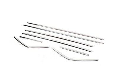 Glass edging (8 pcs, stainless steel) for Ford C-Max/Grand C-Max 2010-2019 - Reelken Auto