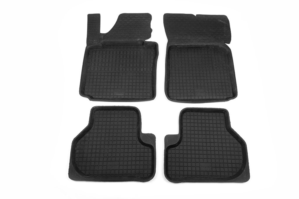 Rubber floor mats with edge (4 pcs, Polytep) for Volkswagen Golf 5 2003-2009 - image 2