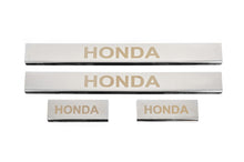 Carmos Door Sill Protectors (4 pcs, Stainless Steel) for Honda CRV 2007-2011 - image 1