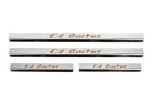 Carmos Door Sill Protectors (4 pcs, Stainless Steel) for Citroen Cactus 2014-2020 - image 1