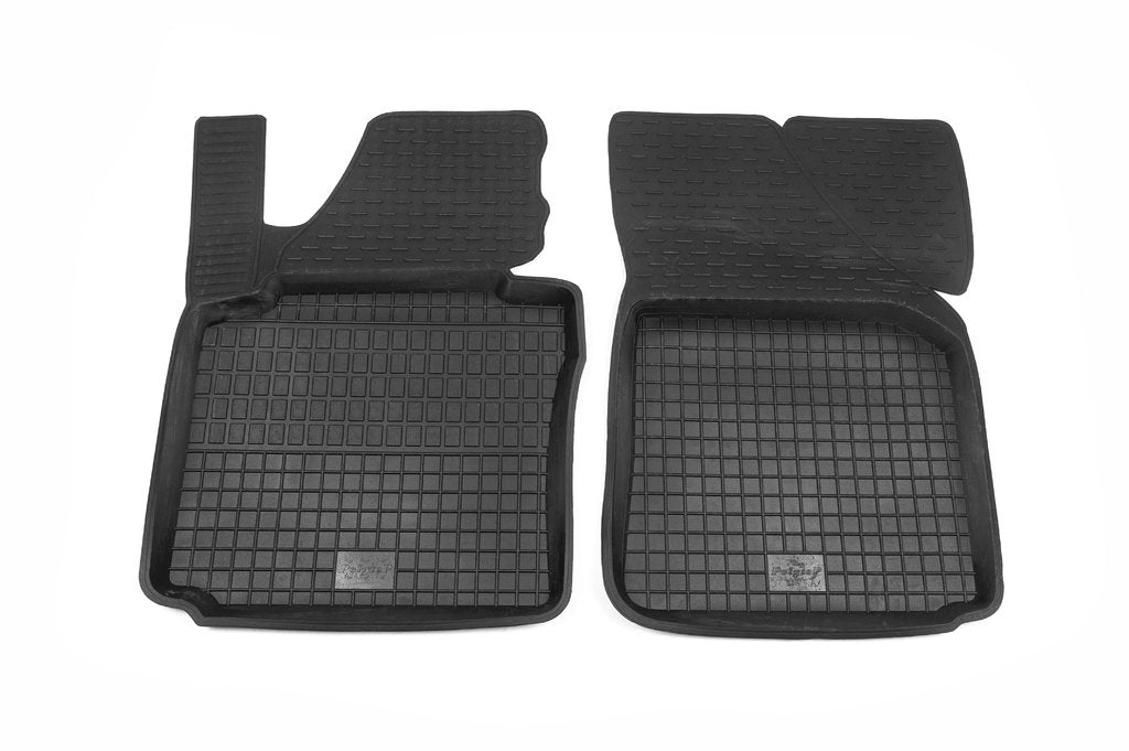 Rubber floor mats with edge (2 pcs, Polytep) for Volkswagen Caddy 2010-2015 - image 2