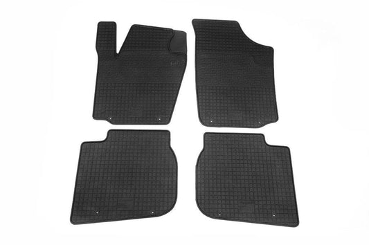 Rubber mats (4 pieces, Polytep) for Skoda Rapid 2012-2019 - Reelken Auto